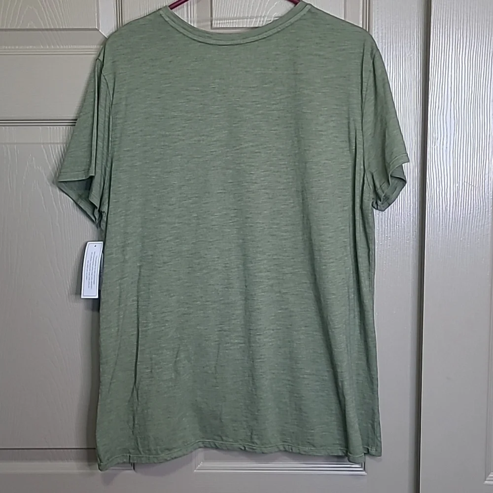NWT Time and Tru Women's Sage Twist Front Hem Tunic Tee Sixe XL - Picture 5 of 5